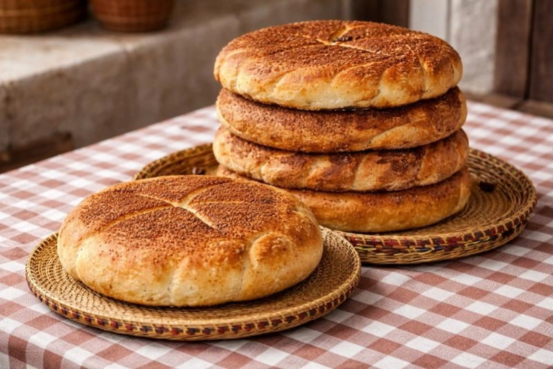 Pan chuta cusqueño tradicional recién horneado y esponjoso