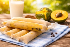 Delicioso marciano de lúcuma con leche cremoso y refrescante