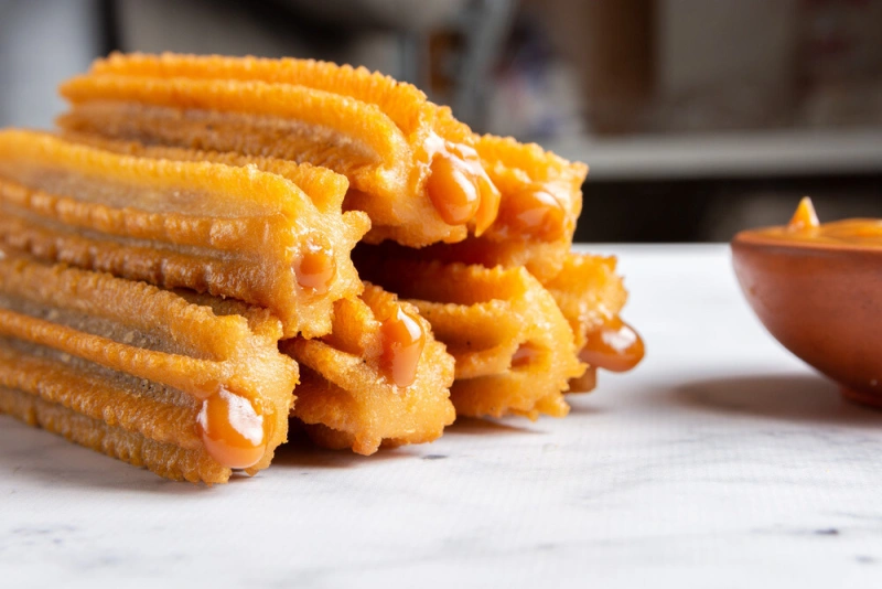 imagen de churros caseros de peru