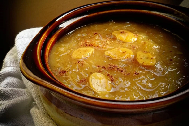 olla con mazamorra de calabaza