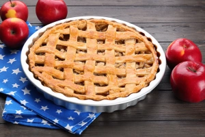 imagen del pie de manzana de peru